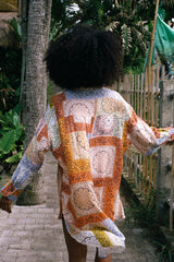 Classic Oversized Boyfriend Shirt - Paisley Patchwork