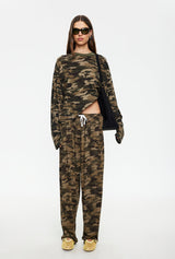 Bloom Long Sleeve Top - Camo