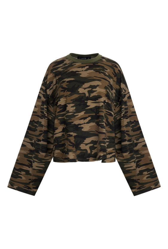 Bloom Long Sleeve Top - Camo