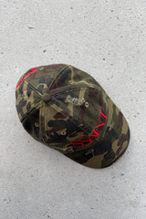 SŚAINT Camo Dad Cap- Cherry Red