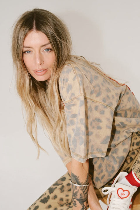 Sorry Mom Tee - Leopard