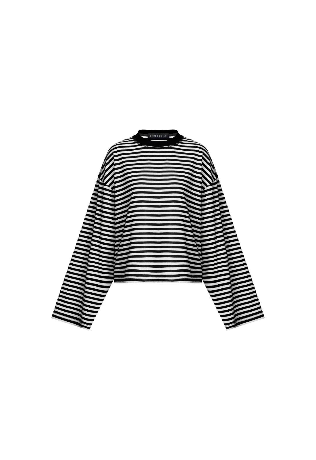 Bloom Long Sleeve Top - Onyx Stripe