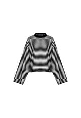 Bloom Long Sleeve Top - Onyx Stripe