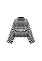 Bloom Long Sleeve Top - Onyx Stripe