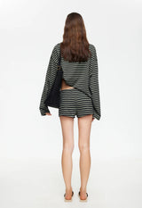 Bloom Long Sleeve Top - Forrest Stripe
