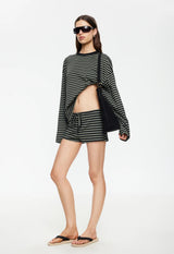 Bloom Long Sleeve Top - Forrest Stripe