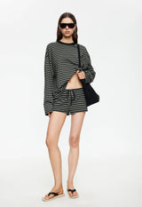 Bloom Long Sleeve Top - Forrest Stripe