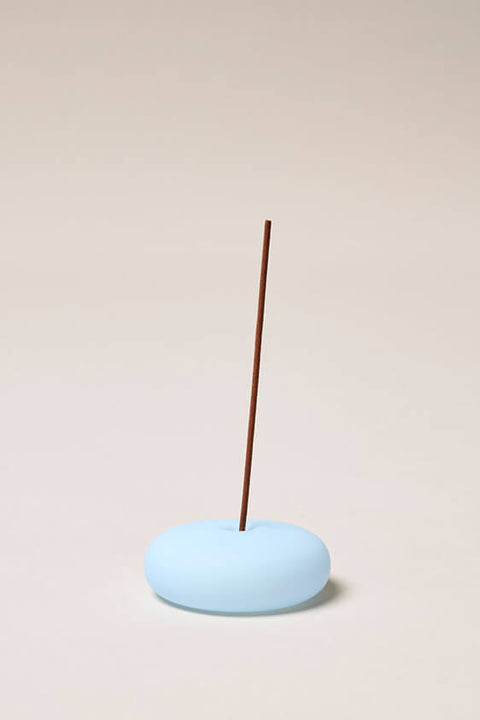 Frosted Glass Holder Small - Blue