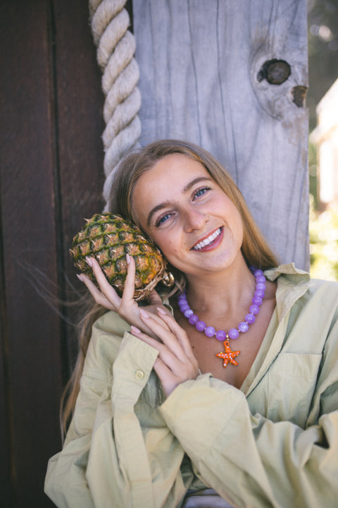 Bon Bons Necklace - Purple