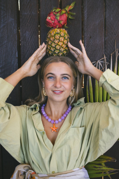 Bon Bons Necklace - Purple