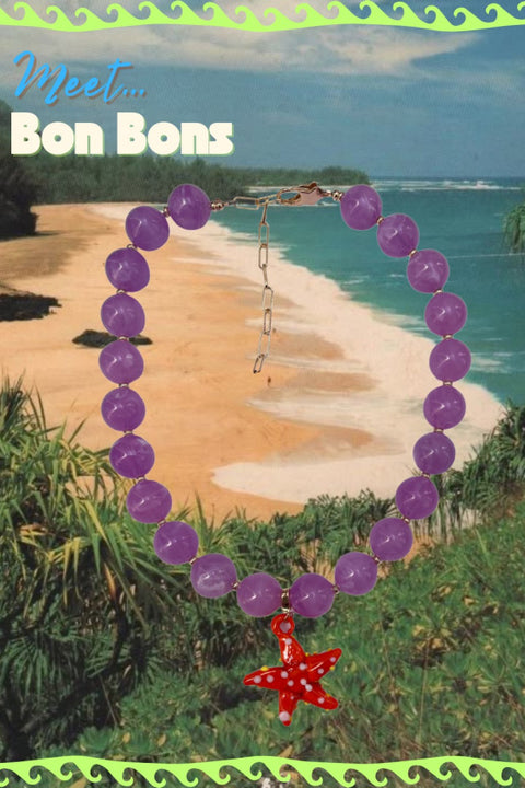 Bon Bons Necklace - Purple