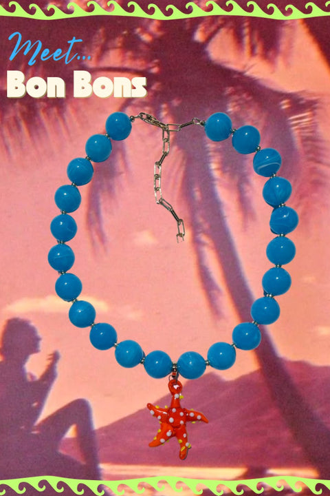 Bon Bons Necklace - Blue