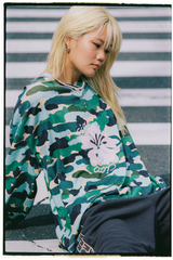 Camo Hibiscus Speedway LS Tee