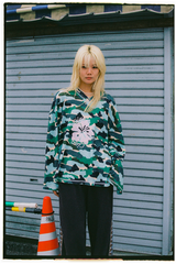 Camo Hibiscus Speedway LS Tee