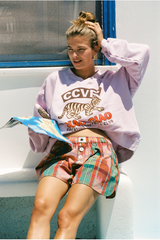 Ciao Ciao Football Club Tiger Sweater - Lilac Pink