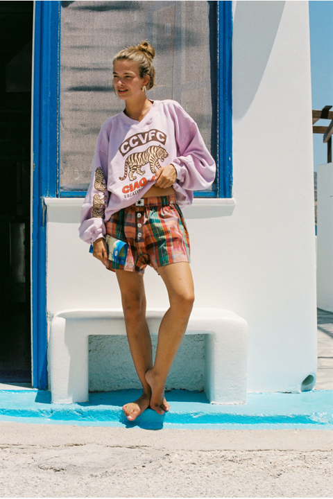 Ciao Ciao Football Club Tiger Sweater - Lilac Pink