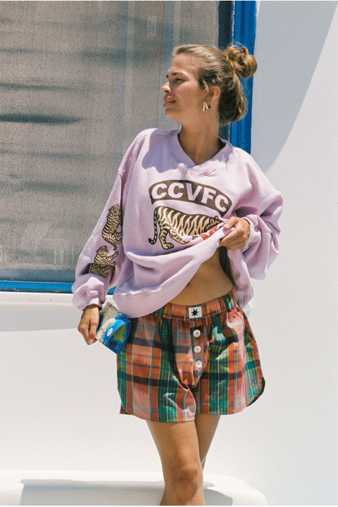 Ciao Ciao Football Club Tiger Sweater - Lilac Pink