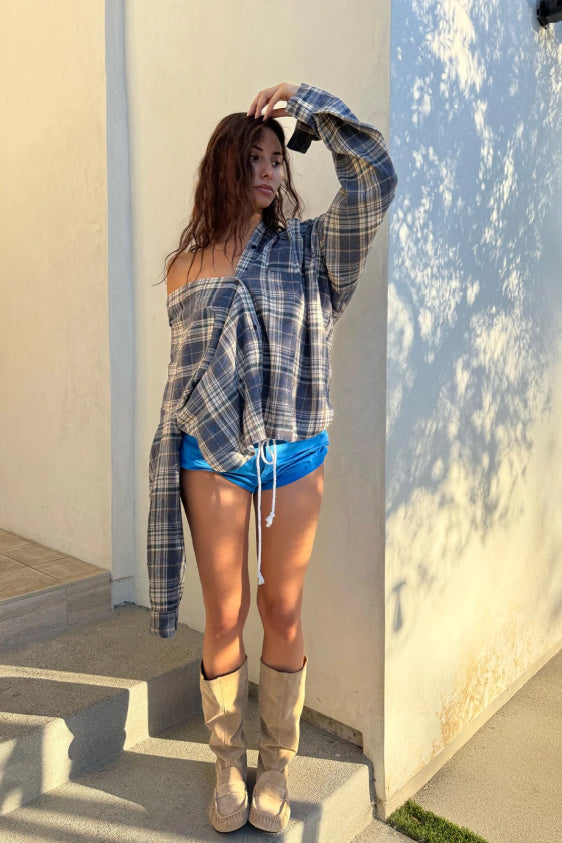 Clarity Shirt - Ash Plaid