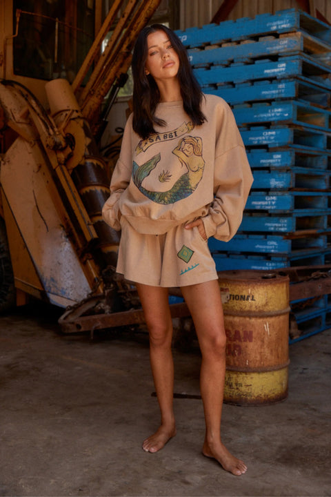 The Cali Mermaid Jumper - Latte