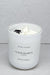 Clear Quartz Crystal Candle - Large White Gloss