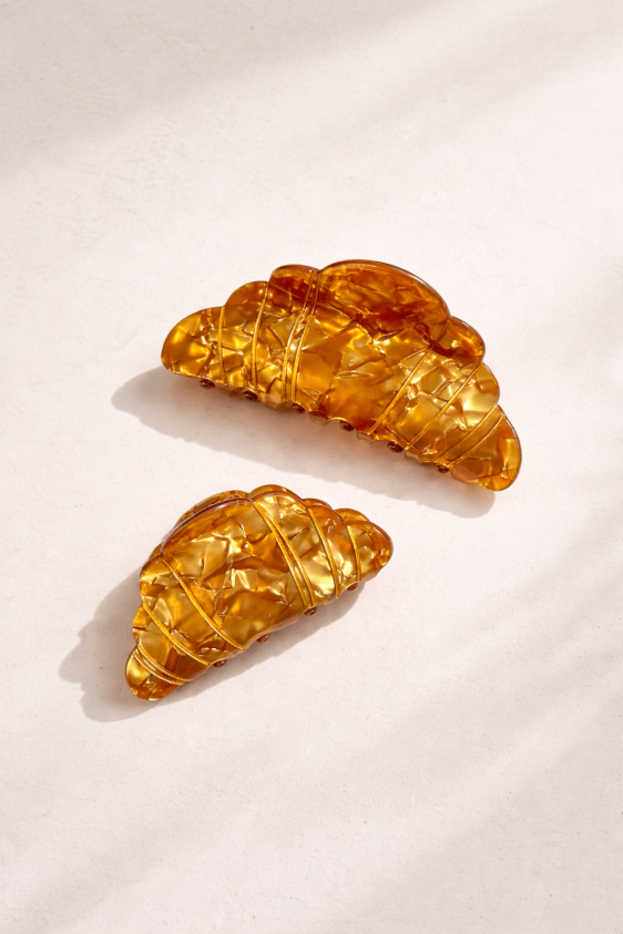 Croissant Hair Claw Clip - Small