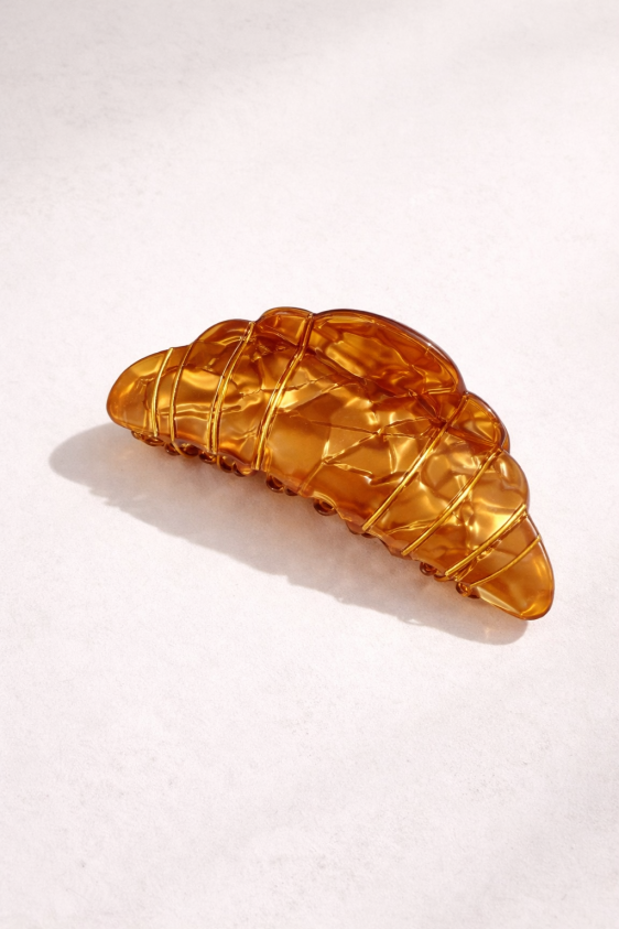 Croissant Hair Claw Clip - Large