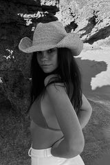 Cowboy Raffia Hat- Natural