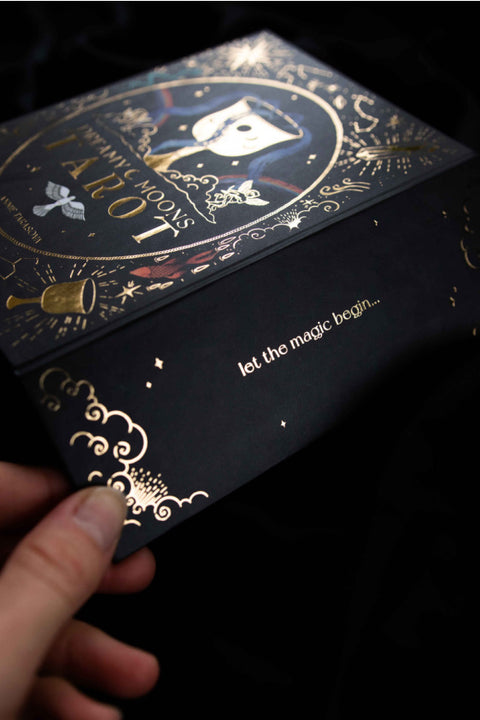 Dreamy Moons Tarot Card Deck - Black