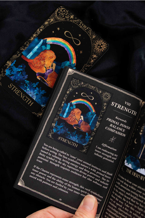 Dreamy Moons Tarot Card Deck - Black
