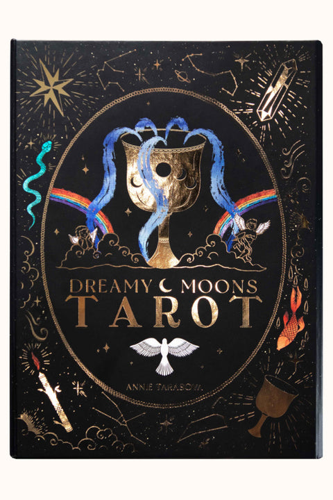 Dreamy Moons Tarot Card Deck - Black