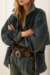 Drew Denim Jacket - Dirty Indigo Blue