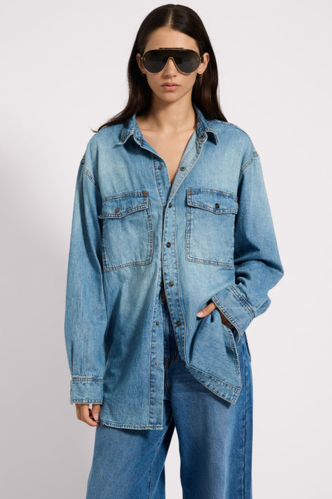 Essential Denim Shirt - Blue Crush