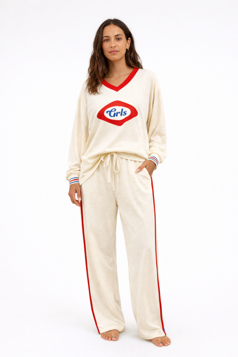 GRLS Racer Pant - Cream