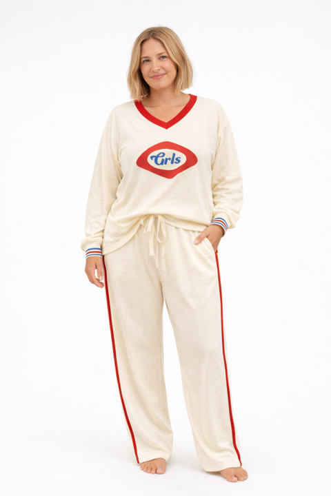 GRLS Racer Pant - Cream