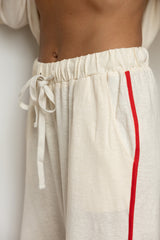 GRLS Racer Pant - Cream
