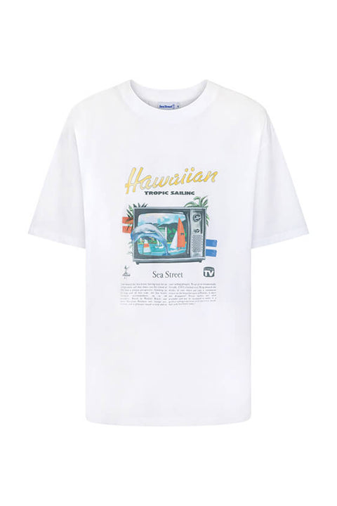 Hawaii Sailing Tee - White