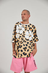 The Hibiscus tee leopard