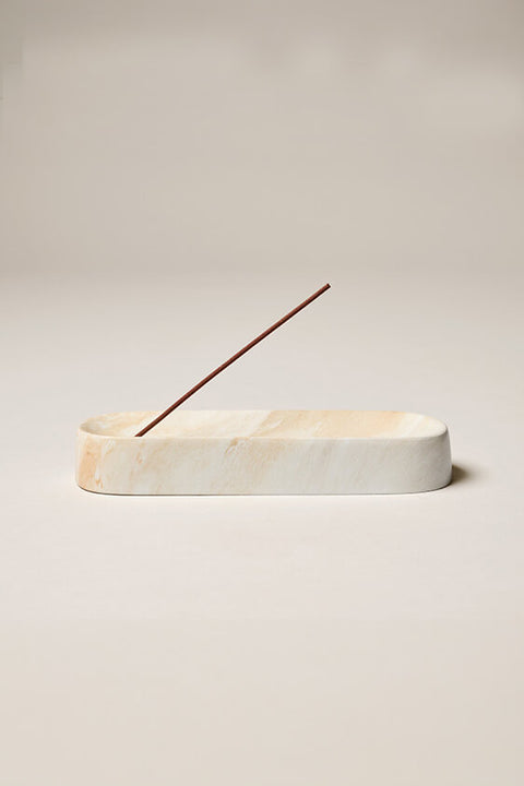 Ceramic Incense Holder - White