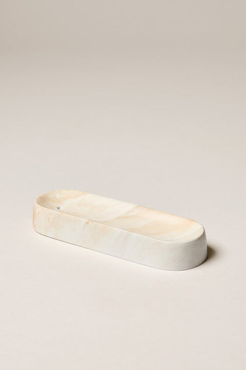 Ceramic Incense Holder - White