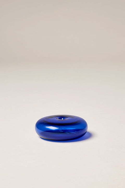 Glass Vessel Incense Holder - Cobalt