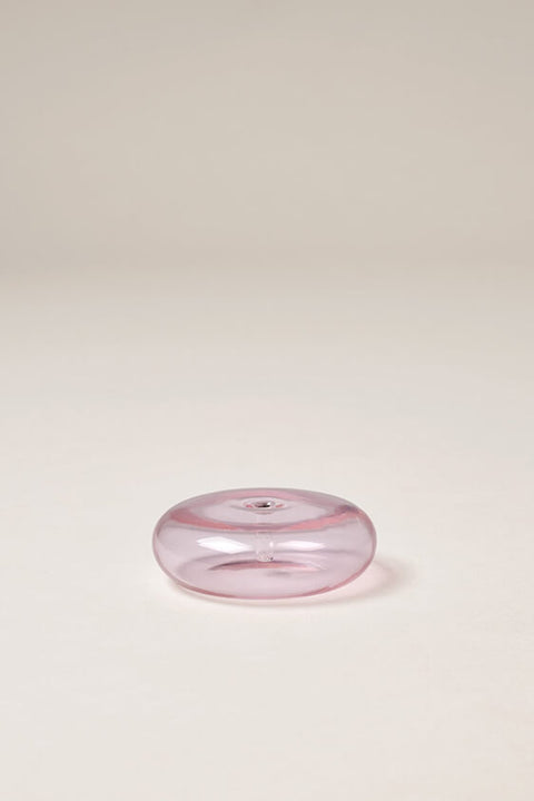 Glass Vessel Incense Holder - Pink