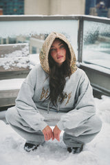 Be Happy Leopard Hoodie