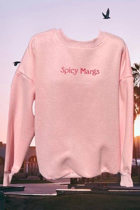 Spicy Margs Sweatshirt - Baby Pink
