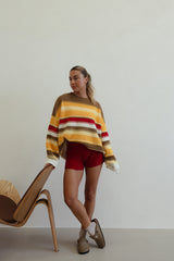 Isabel knit - autumn stripe