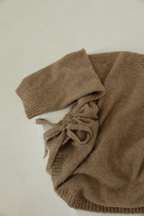 Isabel tie side knit - oatmeal