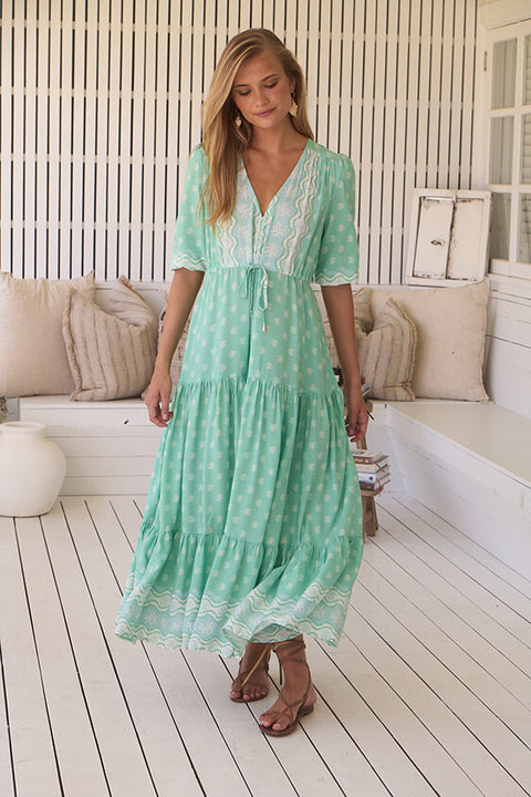 Tessa Maxi Dress - Seafoam Green