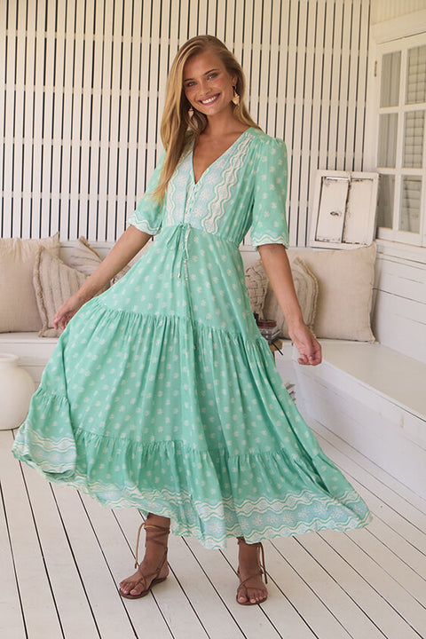 Tessa Maxi Dress - Seafoam Green