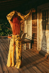 LOST & FOUND TIE-DYE WIDE LEG PANTS