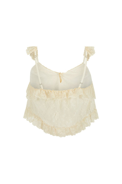 Labyrinth Lace Cami - Cloud Cream