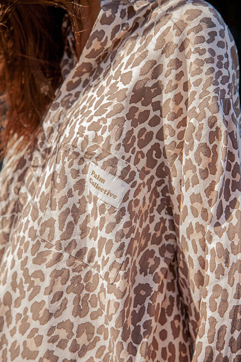 Tigeress Leopard Print Shirt Dress